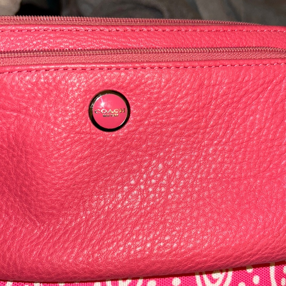 Coach Double Zip Vintage Wristlet/Wallet